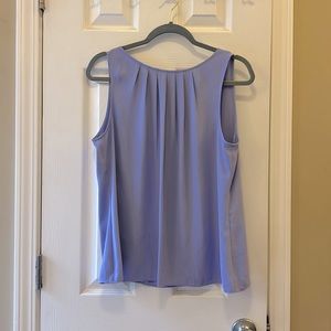 Lavender White House Black Market Sleeveless Blouse. Like new.